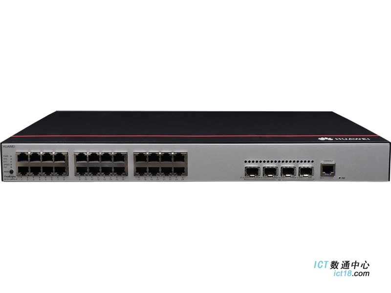 华为交换机S5735-L24P4S-A1(24个10/100/1000BASE-T以太网端口,4个千兆SFP,PoE+,交流供电)