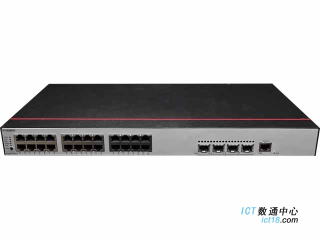 华为数通智选S5735S-S24S4X-A交换机(24个千兆SFP,4个万兆SFP+,含1个AC电源) 交换容量1.36Tbps/13.6Tbps ，包转发率108/126 Mpps