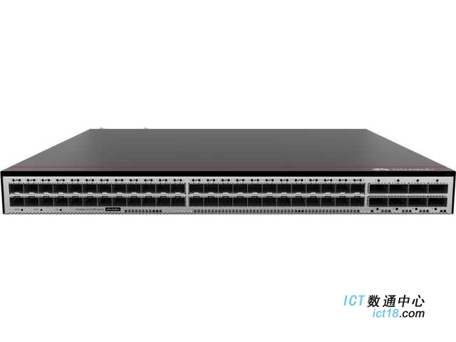 华为CE6855-48XS8CQ-B交换机 CE6855-48XS8CQ交换机(48*10GE SFP+,8*100GE QSFP28,2*交流电源,3*风机盒,端口侧进风) 数据中心交换机