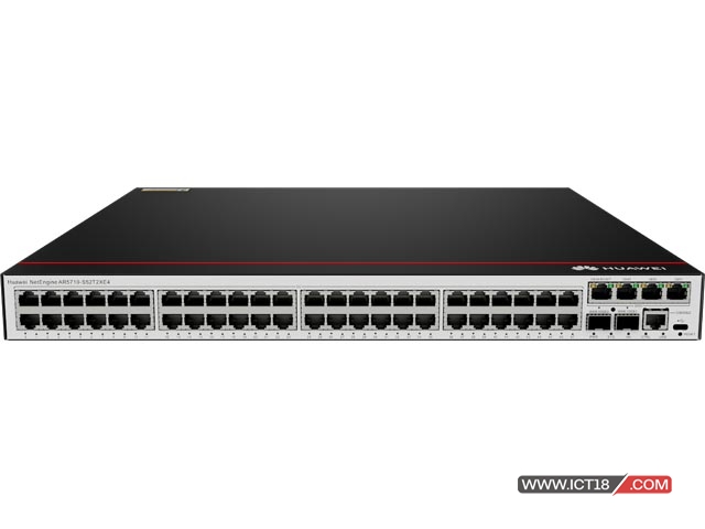 华为AR5710-S52T2XE4路由器 AR5710-S52T2XE4,2*10GE SFP+ WAN,4*GE Copper WAN,48*GE Copper LAN,4*SIC,1*USB2.0