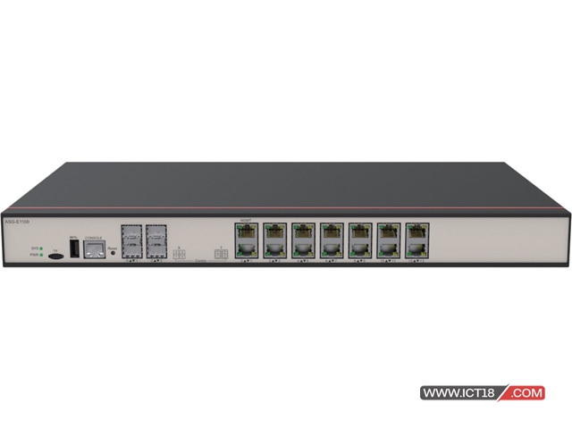 华为ASG-E1100上网行为管理 安全设备E1100交流主机(4*GE Combo+10*GE电(含1对Bypass)，1T硬盘)